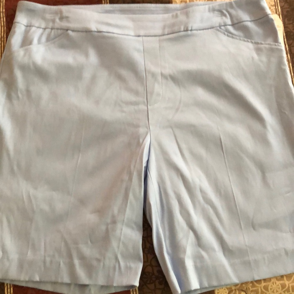 COPY - Ladies Pull-on Bermuda Shorts - Sky Blue